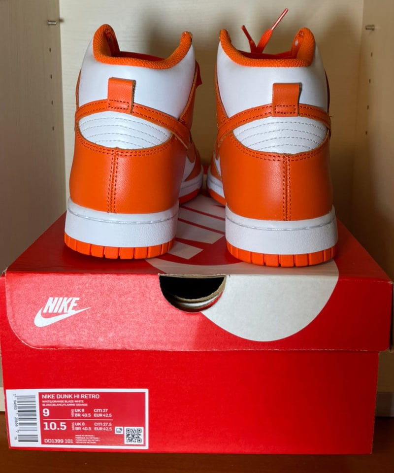 送料込/最安値】新品 NIKE DUNK HI RETRO ORANGE BLAZE (ME