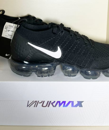 【送料込/最安値】新品NIKE VAPORMAX FLYKNIT 2 Black White