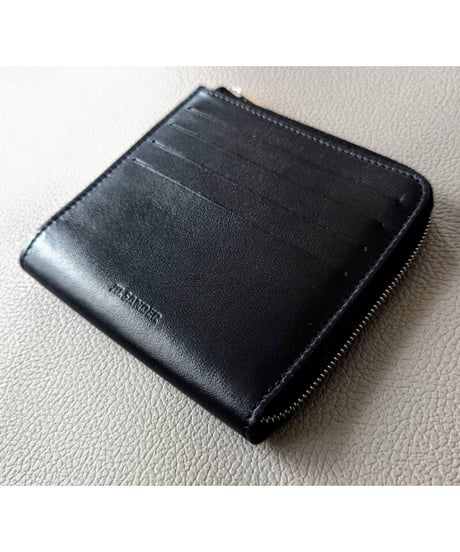 【送料込/新品/正規品】JIL SANDER ジル サンダーL字ファスナーミニウォレット コンパクト財布 薄型 2つ折り カードケース