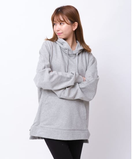 【超撥水】Pullover Side Zip Hooded Sweatshirt T/GRY　19S-103