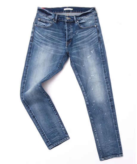 【サンプルも全て完売御礼】14.5OZ／ヘビーオンスハイパーストレッチデニムパンツ　Vintage Mid Blue／ヴィンテージミッドブルー