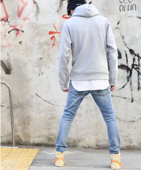 【ラスト1着・超撥水・脚長効果】14.5OZ／ヘビーオンスハイパーストレッチデニムパンツ Vintage Light Blue／ライトブルー／淡色