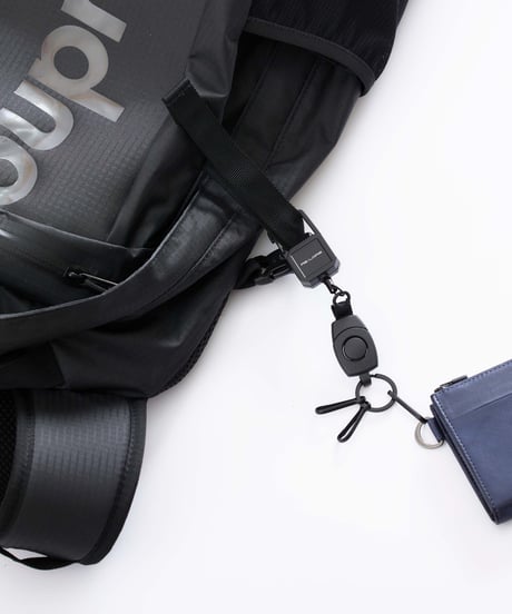 【便利・なくさないための】オリジナルリールキーホルダー／Original Reel Key Chain Matte Black　20F-404