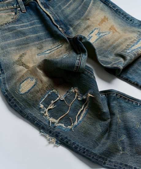 【限定36着】MADE IN YP | RE:LORE『VINTAGE REPAIR SELVEDGE JEANS』