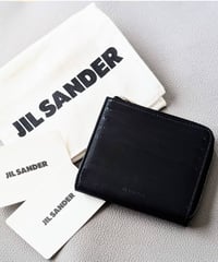 【送料込/新品/正規品】JIL SANDER ジル サンダーL字ファスナーミニウォレット コンパクト財布 薄型 2つ折り カードケース