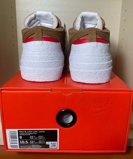 【送料込/国内最安値】新品 NIKE x Sacai BLAZER LOW "British Tan"