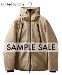 完売御礼・再販不可【1着限定】7,300円お得 SAMPLE品 THE WISDOM DOWN PARKA 最強手ぶらダウンジャケット BEIGE