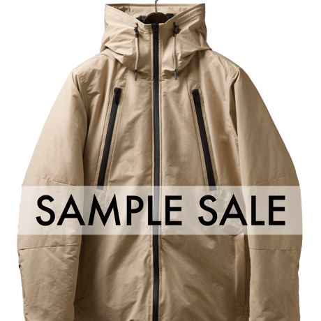 完売御礼・再販不可【1着限定】7,300円お得 SAMPLE品 THE WISDOM DOWN PARKA 最強手ぶらダウンジャケット BEIGE