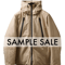 完売御礼・再販不可【1着限定】7,300円お得 SAMPLE品 THE WISDOM DOWN PARKA 最強手ぶらダウンジャケット BEIGE