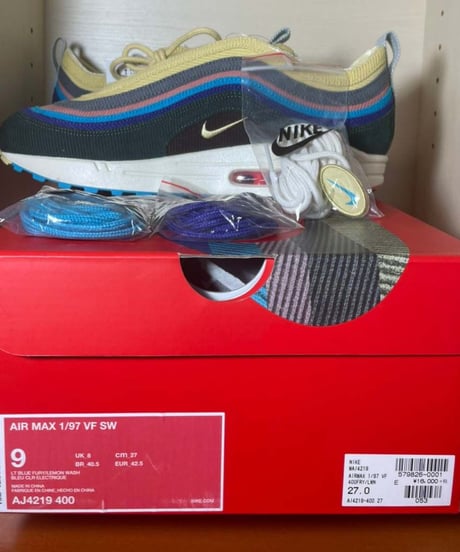 【送料込/最安値】新品 NIKE AIR MAX 1/97 VF SW "ショーン・ウェザーズプーン"