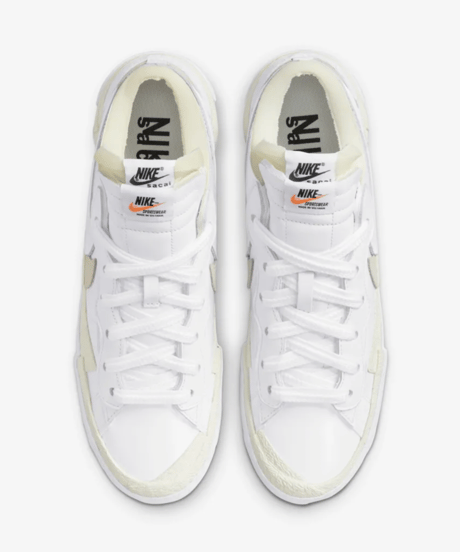 【送料込/国内最安値】新品NIKE BLAZER LOW/SACAI White Patent Leather