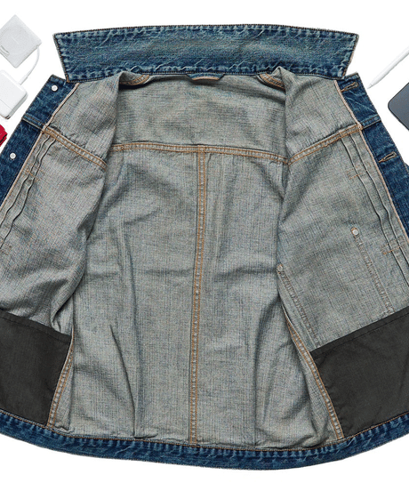 【限定2着】MADE IN YP | RE:LORE『VINTAGE SELVEDGE DENIM JACKET』 INDIGO｜ポケットにタグ有り