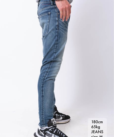 【サンプルも全て完売御礼】14.5OZ／ヘビーオンスハイパーストレッチデニムパンツ　Vintage Mid Blue／ヴィンテージミッドブルー