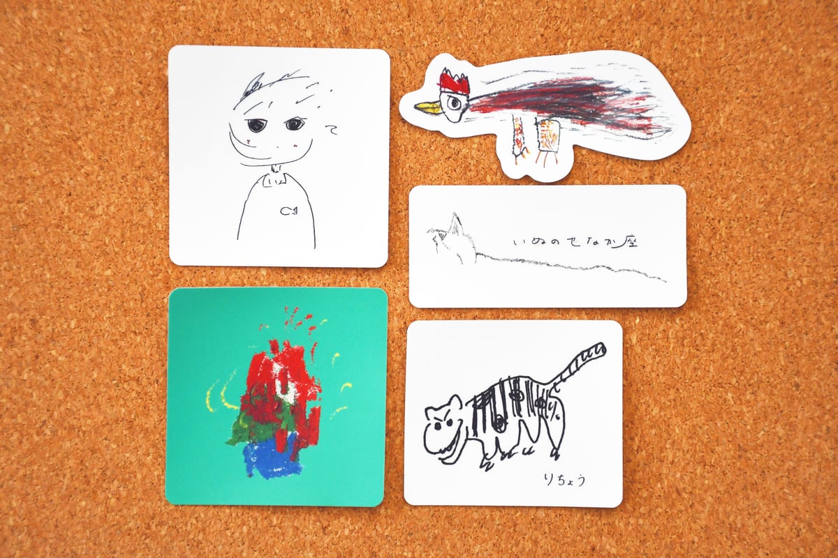 ステッカー（全5種） | いぬのせなか座