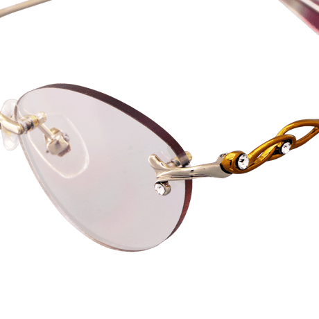 ☆有害な光からしっかりと眼を守る”掛けて歩ける老眼鏡”／R-2145RSC Zealot UV&Blue cut 境目の無い累進多焦点遠近両用シニアグラス（婦人用）