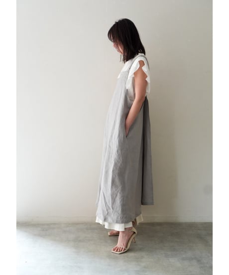 クロスエプロン　限定ペールグレー