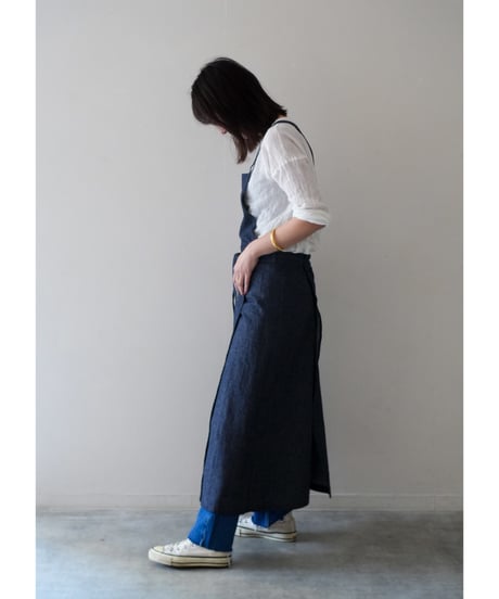 限定デニム　スリットエプロン