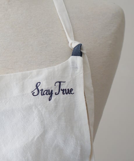 Stay true メッセージ刺繍◆①イニシャル選択◆刺繍①と②色選択を一緒にご注文ください