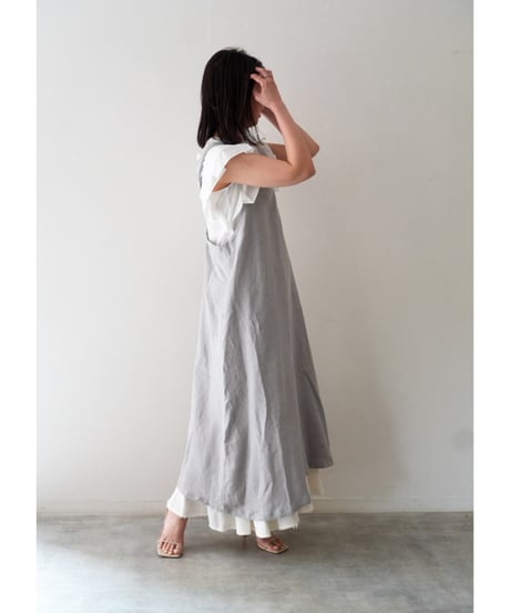 クロスエプロン　限定ペールグレー