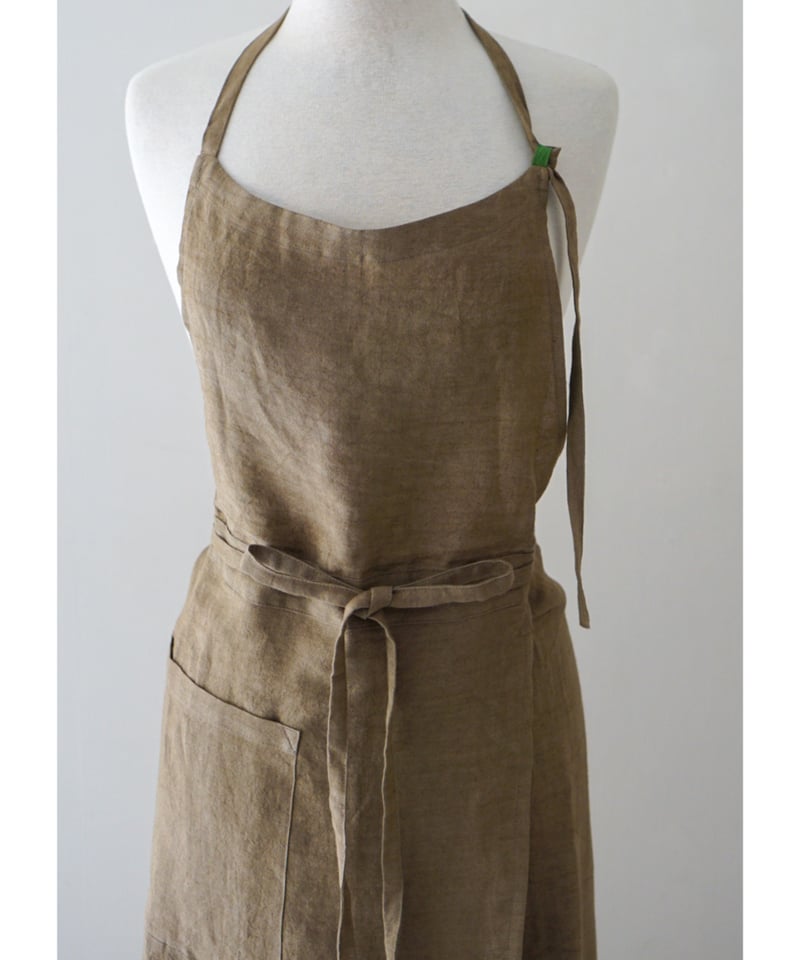 首掛けスリットエプロン モカ | E'PICE