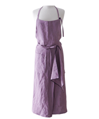 首掛けスリットエプロン　ラベンダー