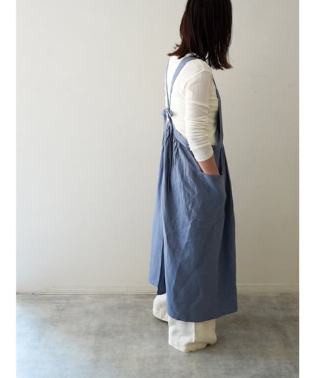 ナチュラルエプロン　限定ミストブルー