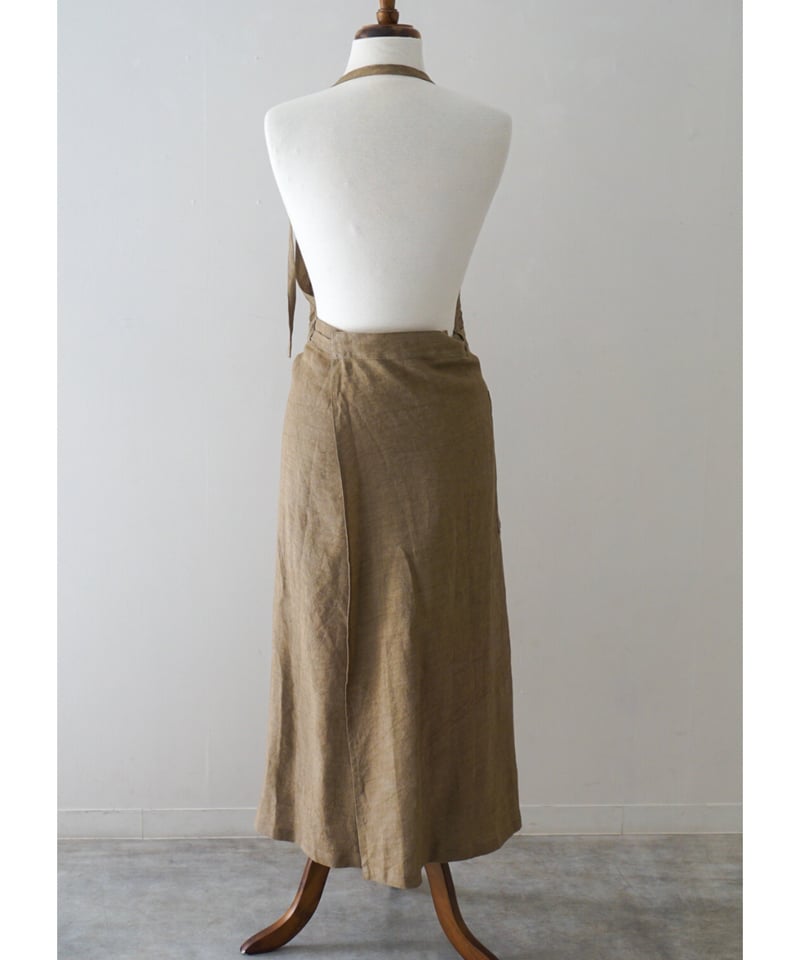 首掛けスリットエプロン モカ | E'PICE