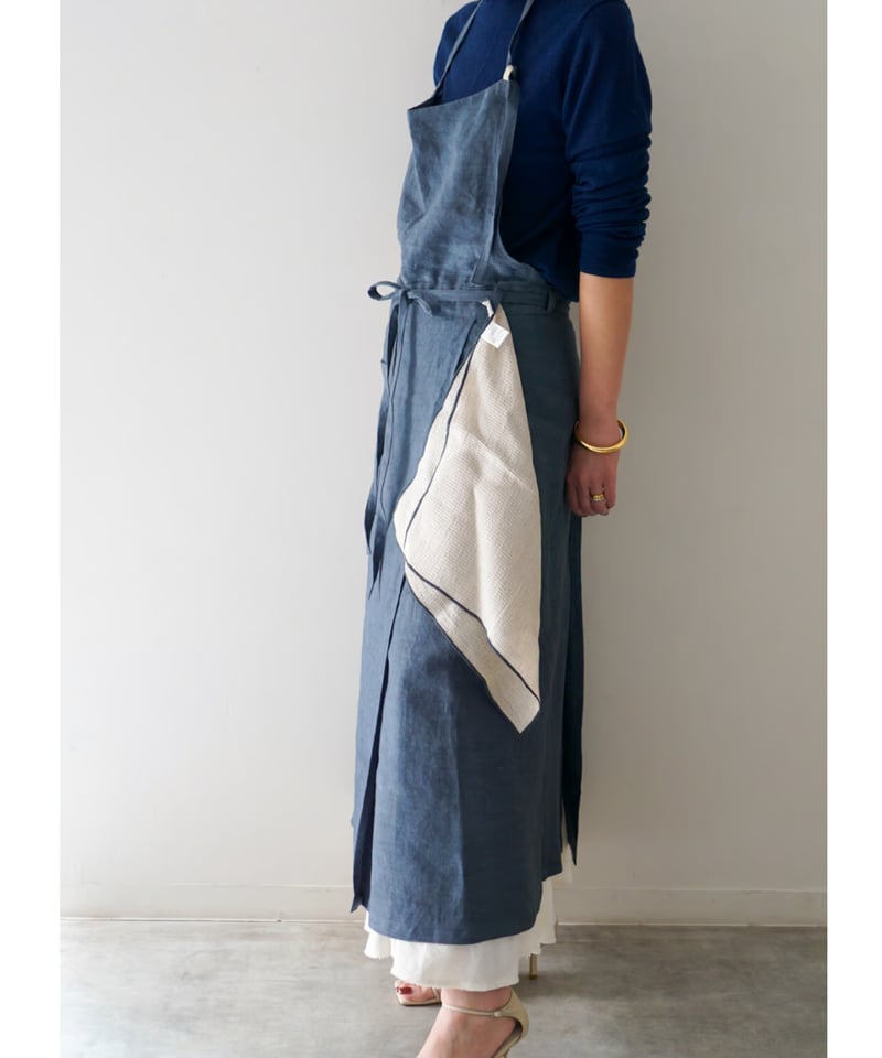 Cloth & Cross リネン タブリエエプロン クロス＆クロス 雅姫さんMASAKI'S SELECTION 「Cloth & Cross リネンタブリエ