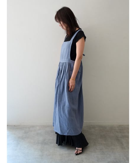 ナチュラルエプロン　限定ミストブルー