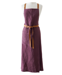 リボンスリットエプロン　バーカンディ