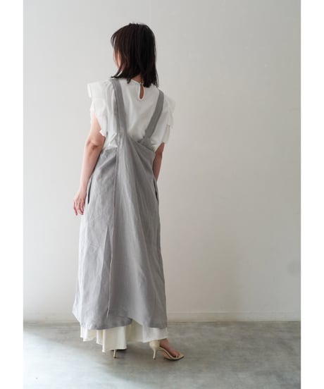 クロスエプロン　限定ペールグレー