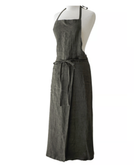 スリットエプロン　ダークカーキ