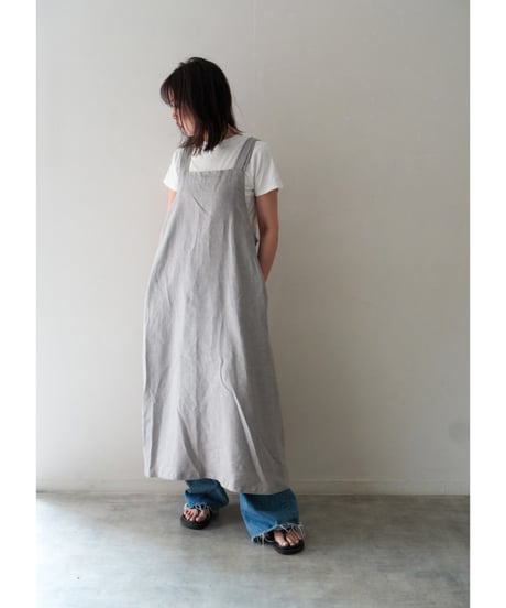 クロスエプロン　限定ペールグレー
