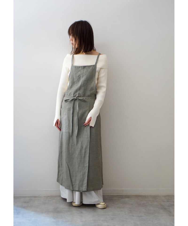 スリットエプロン グレー | E'PICE