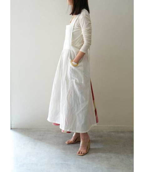 ナチュラルエプロン　ホワイト