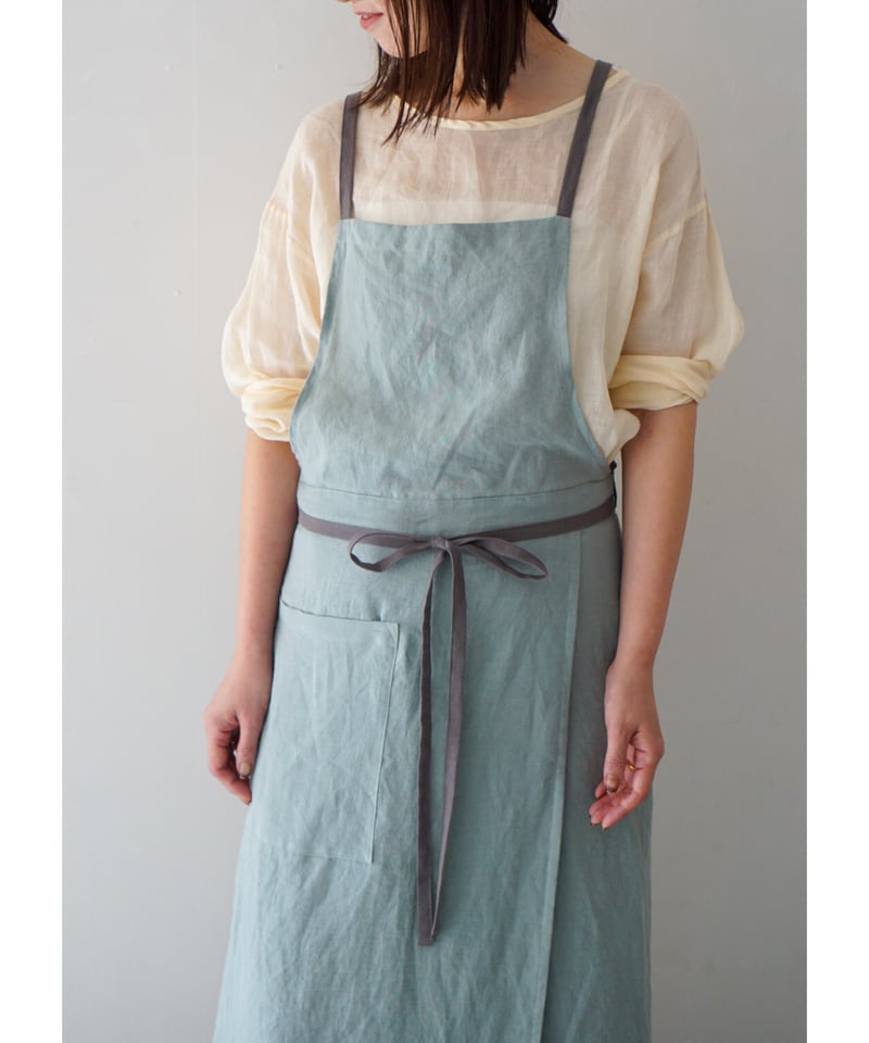 3wayエプロン◎リネン◎マルチカラー 3wayエプロン◎リネン▽マルチカラー