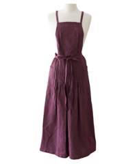 エプロンドレス プリーツエプロン バーカンディ