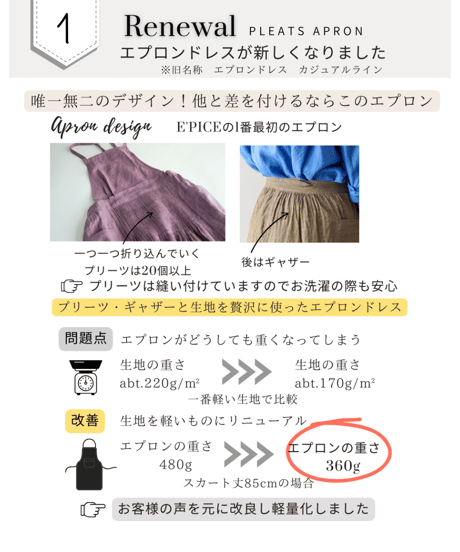 エプロンドレス　プリーツエプロンを詳しく解説