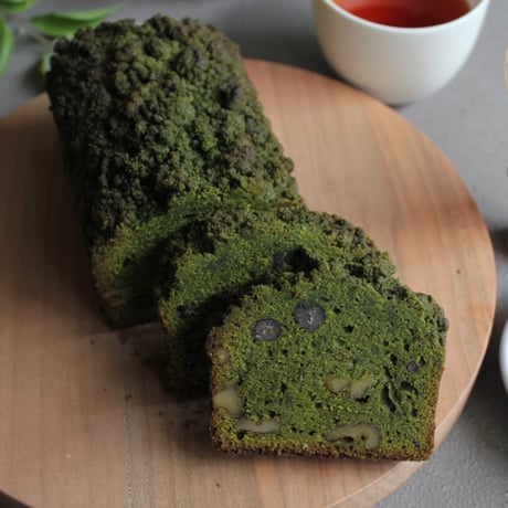 静岡抹茶と小豆とくるみのパウンドケーキ　1本（化粧箱入）