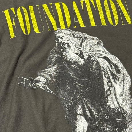 【受注販売】"FOUNDATION"  Long Sleeve T-Shirts Natural Black