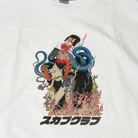 【受注販売】SCAB CLUB “JAPONICA COLLAGE T-shirts" White