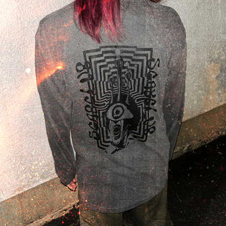 SCAB CLUB “PULSE Long Sleeve T-shirts" Matte Black