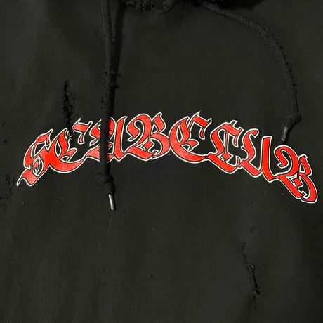 SCAB CLUB "BORO HOODIE" BLACK