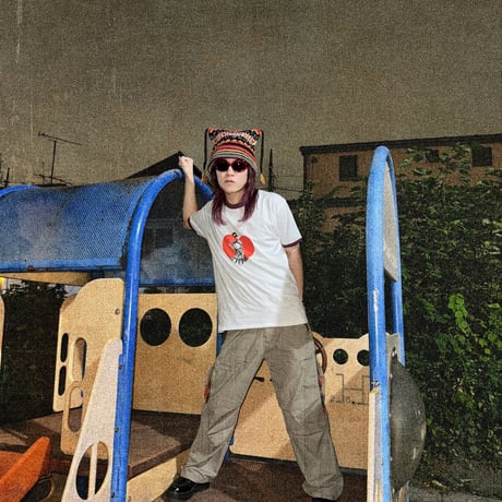 【受注販売】CHAOS Ringer T-Shirts White x Burgundy