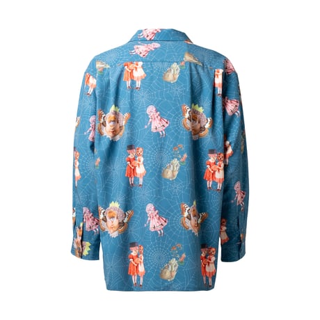 "MSC OPEN COLLAR SHIRTS -Adonis Blue-