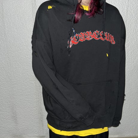 SCAB CLUB "BORO HOODIE" BLACK