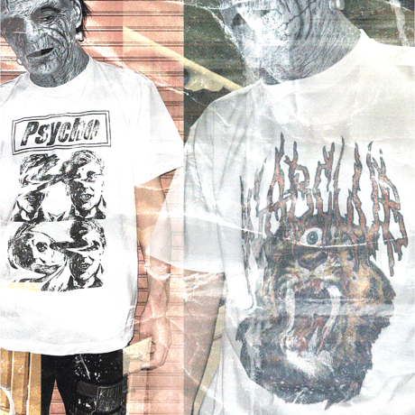 SCAB CLUB “PSYCHO T-shirts" White