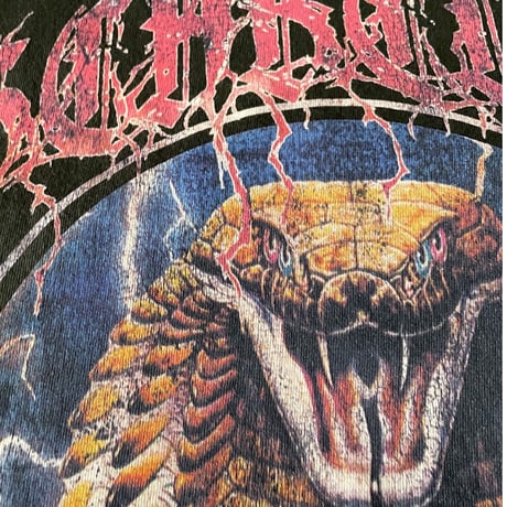 SCAB CLUB "SNAKE  T-shirts" Natural Black