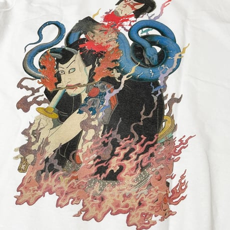 【受注販売】SCAB CLUB “JAPONICA COLLAGE Long Sleeve T-shirts" White