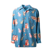 "MSC OPEN COLLAR SHIRTS -Adonis Blue-